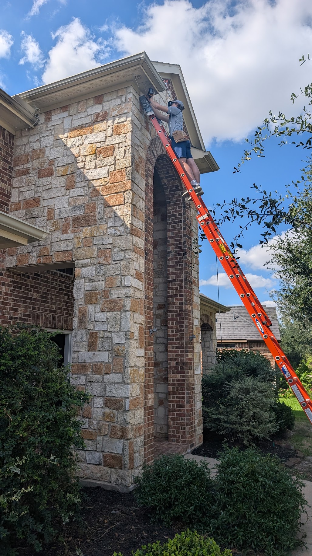 James on Ladder